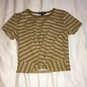 Twist front crop top